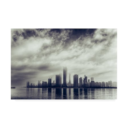 Mohamed Kazzaz 'Abu Dhabi Skyline' Canvas Art,12x19